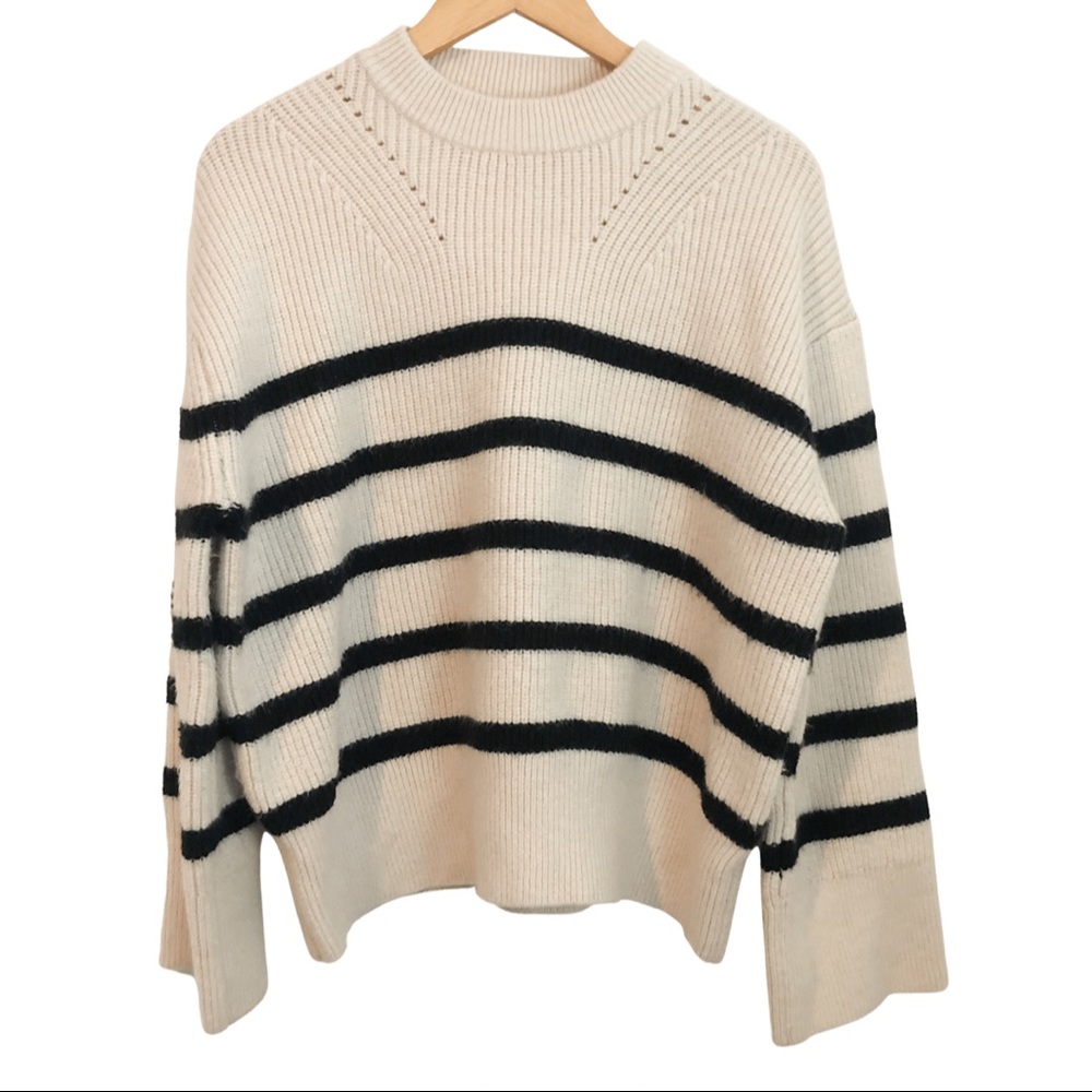 Zara Striped Chunky Sweater S